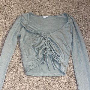aritizia wilfred sage green long sleeve